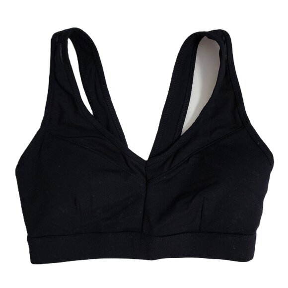 Forever 21 Womens Black with Mesh Detail Lined Sports Bra Active Wear Size XS - Picture 1 of 8